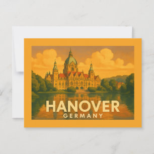 Cartão Postal Arte Urbana de Hanôver Alemanha