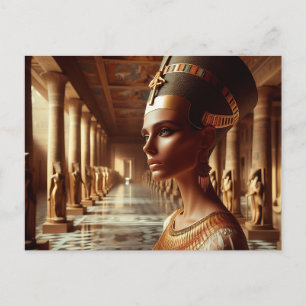 Cartão Postal artefato da civilização antiga egípcia nefertari