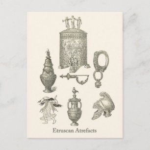 Cartão Postal Artefatos Etruscanos 6