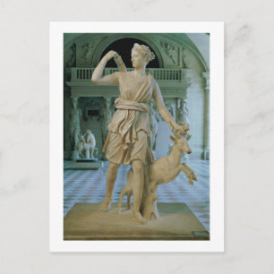Cartão Postal Artemis a Caçadora, conhecida como "Diana de Vers