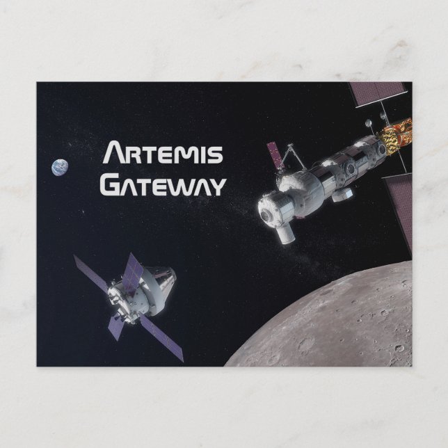 Cartão Postal Artemis Orion SLS Moon Mission (Frente)
