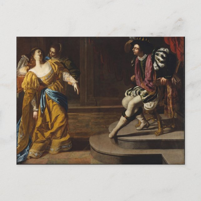 Cartão Postal Artemisia Gentileschi Art (Frente)