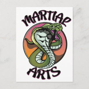 Cartão Postal Artes Marciais Cobra
