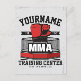 Cartão Postal Artes Marciais Mistas Misturas ADD NAME MMA Fight 