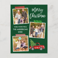 Artesanato de Script de Pincel Fita Vermelha Natal