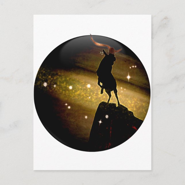 Cartão Postal Artesanato Dungeon Zodiac - Capricórnio (Frente)