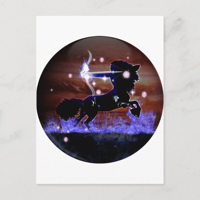 Cartão Postal Artesanato Dungeon Zodiac - Sagitário (Frente)