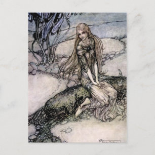 Cartão Postal Arthur Rackham Fairy Art de "Undine"