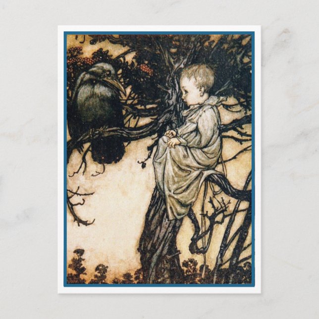 Cartão Postal Arthur Rackham Peter Pan Postcard (Frente)