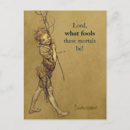 Cartão Postal Arthur Rackham Puck Lord o que tolera CC0776