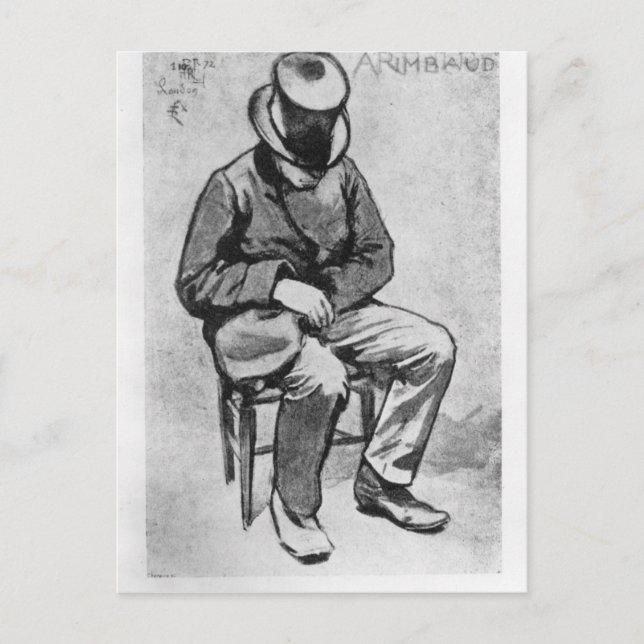 Cartão Postal Arthur Rimbaud (Frente)