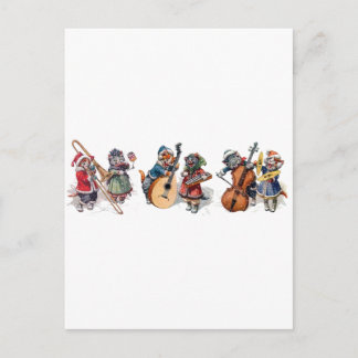 Cartão Postal Arthur Thiele - Orquestra Gata na Neve