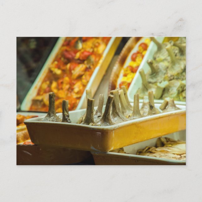 Cartão Postal Artichokes, pronto para comer (Frente)