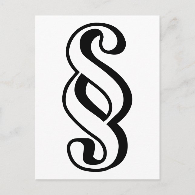 Cartão Postal Artigo do parágrafo (Frente)