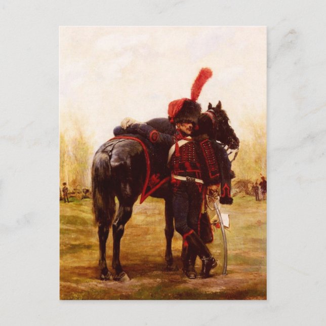 Cartão Postal Artilharia à Cheval de la Garde (Frente)