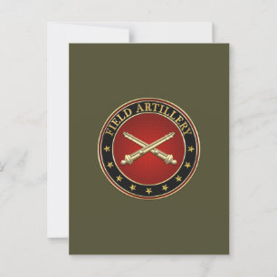 Cartão Postal Artilharia de campo insígnia