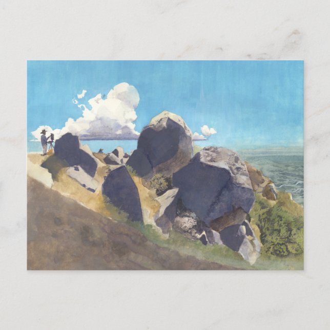 Cartão Postal Artista da Costa da Califórnia (Frente)