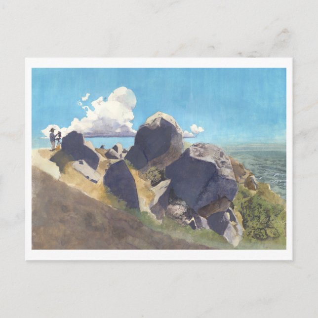 Cartão Postal Artista da Costa da Califórnia (Frente)