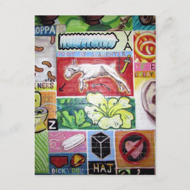 Cartão Postal artista de colagem (Frente)