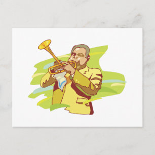 Cartão Postal artista de jazz soul