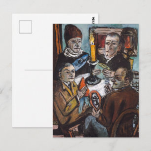 Cartão Postal Artistas com Legumes Max Beckmann