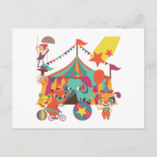 Cartão Postal Artistas do Circo