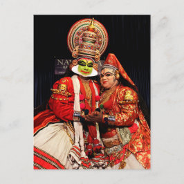Cartão Postal artistas do kathakali