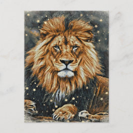 Cartão Postal *~* Artsy AP23 Artístico Celestial BOLD LION