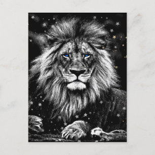 Cartão Postal *~* Artsy AP23 Artístico Celestial SILVER LION