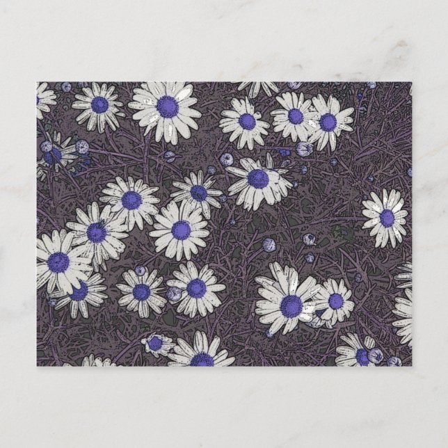 Cartão Postal Artsy Daisies (Frente)