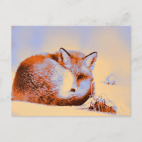 *~* Artsy Red Fox Ap18 Pintura Artística Vida Selv
