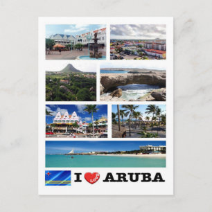 Cartão Postal Aruba - Eu Amo -