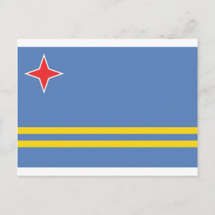 Cartão Postal Aruba Flag AW