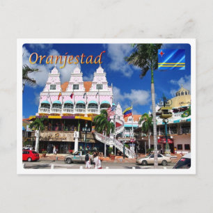 Cartão Postal Aruba - Oranjestad - Royal Plaza -