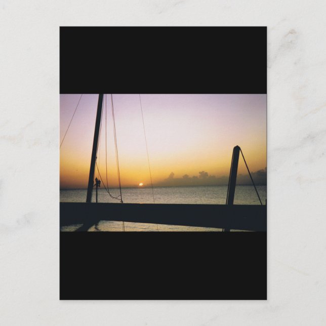 Cartão Postal Aruba Sunset (Frente)