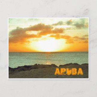 Cartão Postal Aruba Sunset Postcard