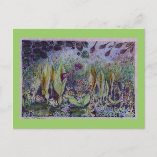 Cartão Postal arum elfo (Frente)