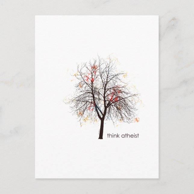 Cartão Postal Árvore ateu (Frente)