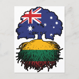 Cartão Postal Árvore australiana lituana