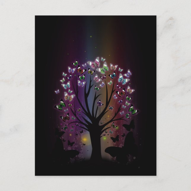 Cartão Postal Árvore borboleta (Frente)