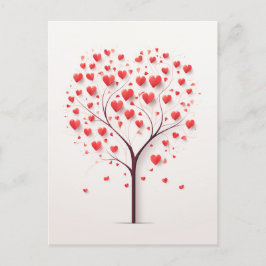 Cartão Postal Árvore cardíaca
