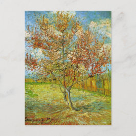 Cartão Postal Árvore cor-de-rosa no Flor por Vincent van Gogh