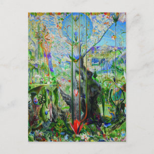 Cartão Postal Árvore da minha vida por Joseph Stella