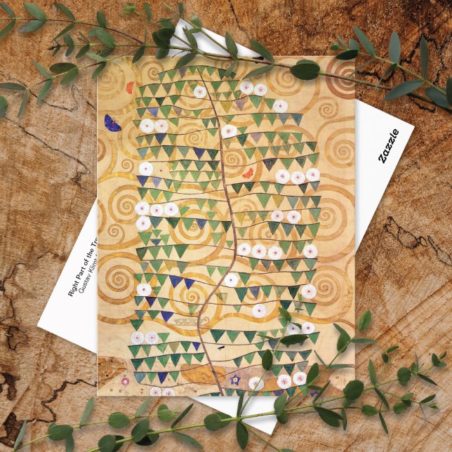 Cartão Postal Árvore da Vida - Parte Direita Gustav Klimt (Criador carregado)
