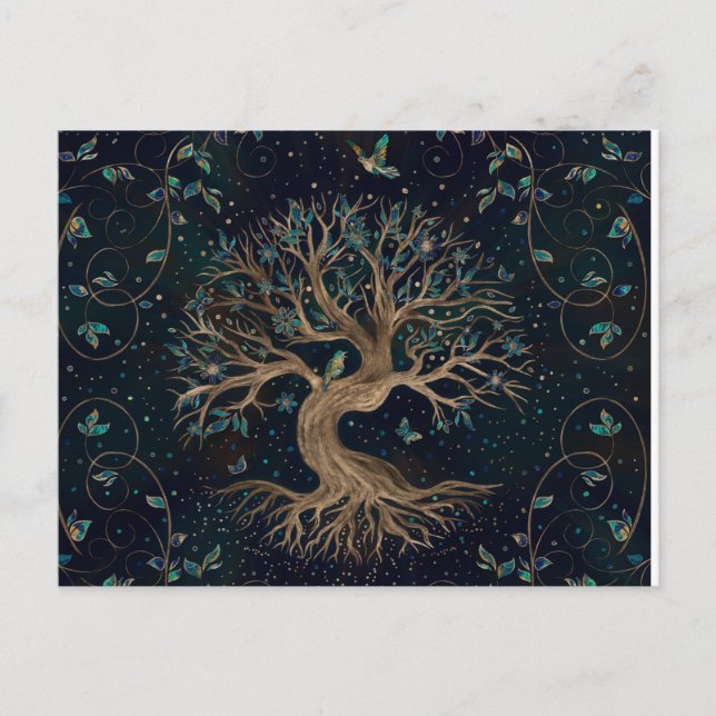 Cartão Postal Árvore da Vida - Yggdrasil (Frente)