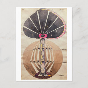 Cartão Postal Árvore de conhecimento n.o 3 Hilma af Klint
