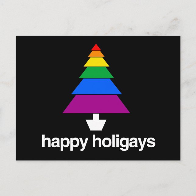CARTÃO POSTAL ÁRVORE DE HOLIGAYS FELIZ (Frente)