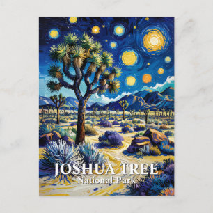 Cartão Postal Árvore de Joshua Personalizada Van Gogh Noite Estr