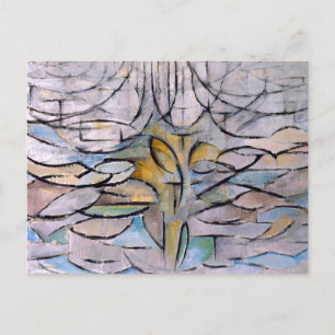 Cartão Postal Árvore de Maçã Flor - Piet Mondrian -