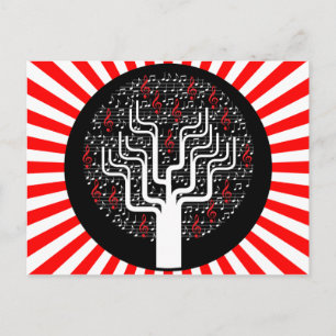 Cartão Postal árvore de música